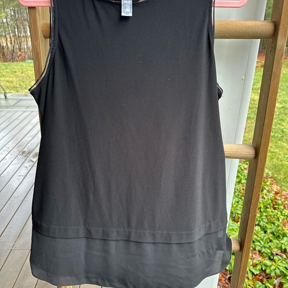 Joseph Ribkoff  long black silky tank -size 14 - Picture 3 of 5